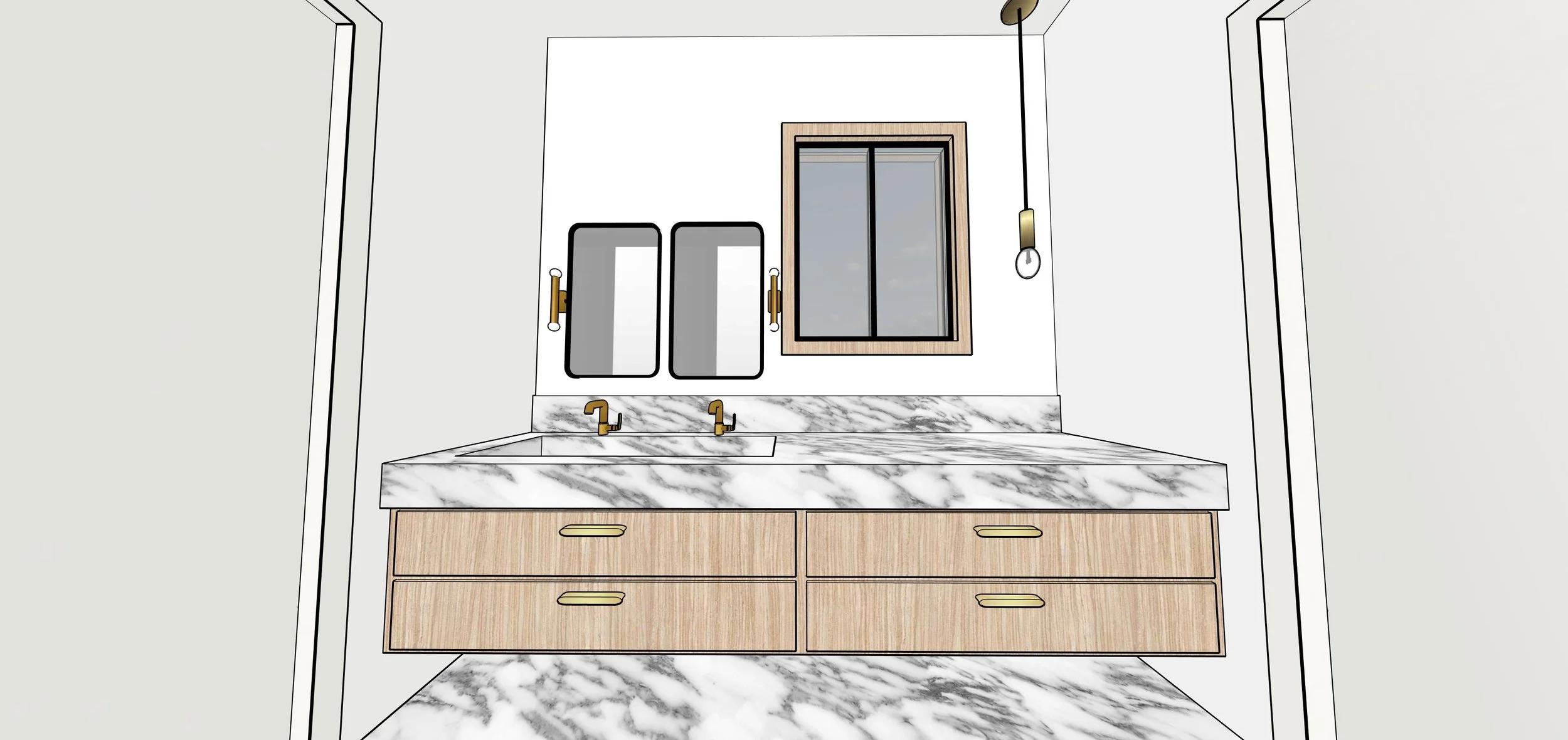 Vanity sketch view